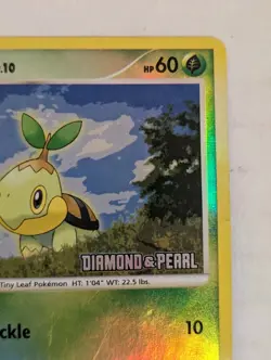 Pokemon TCG Turtwig 103/130 D&P Burger King Stamped Reverse Holo - Image 3