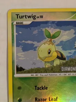 Pokemon TCG Turtwig 103/130 D&P Burger King Stamped Reverse Holo - Image 4