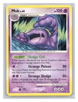 Pokemon TCG Muk 57/127 Platinum Normal MP - Image 1