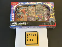 Pokemon TCG Mega Lucario ex Premium Figure Collection Box NEW & FACTORY SEALED - Image 1