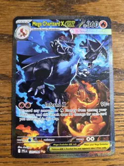 Pokemon Phantasmal Flames # 125/94 MEGA CHARIZARD X EX,, fresh pool never played - Image 1