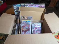 Pokemon Card Lot 90 IR Ex V/VMax/VStar Hits Sleeves Graded - Image 1
