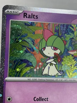 Ralts 058/132 Cosmos Holo Mega Evolution Promo Pokemon Card NM - Image 3