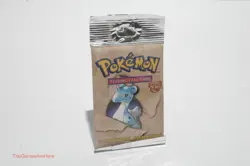 Pokemon Trading Card Game Booster Pack Fossil Set Lapras Art - WOTC 1999 NEW 742818061599 - Image 1