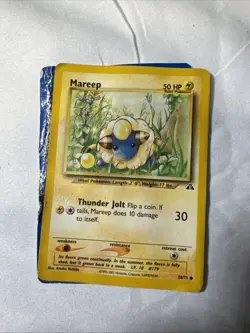 Mew 1/18 Southern Islands Reverse Holo Promo Pokemon TCG Heavily Damaged - Image 3