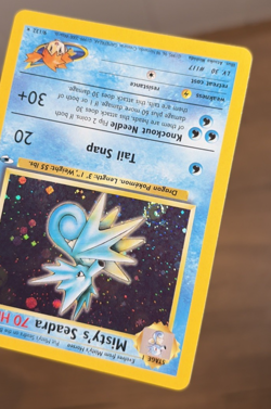 2000 Pokemon TCG Misty’s Seadra #9/132 Gym Heroes Holographic Rare LP Vintage !! - Image 3