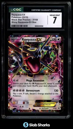 2013 POKEMON XY PROMOS #XY69 RAYQUAZA EX BOX CGC 7 - Image 1