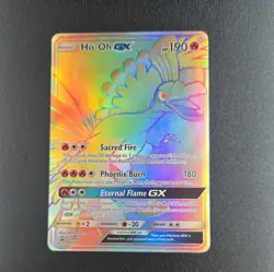 Ho-Oh GX SM80 Pokemon Sun Moon Rainbow Holo Promo - Image 1