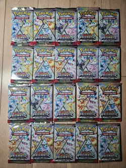 20x Lot - Pokemon TCG Prismatic Evolutions Booster Pack Lot - Factory Sealed - Image 1