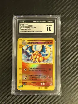 Charizard 39/165 Reverse Holo - Pokemon Expedition 2002 - CGC 10 Gem Mint - Psa - Image 1
