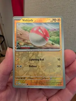 Pokemon Paldea Professor Program stamped promo Voltorb 066/193 **RARE** - Image 1