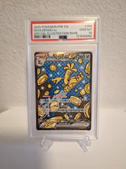 Gholdengo Prismatic Evolutions Special Illustration 2025 Pokemon EX PSA 10 - Image 1