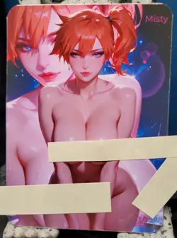 1/1 Only 1 Made Misty Model Pokemon Halloween NSFW Topless Lonestar Customs Card - Image 1