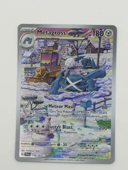 Pokemon TCG Metagross 178/162 Temporal Forces Holo Card Illustration - Image 2