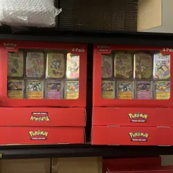 Pokemon TCG Scarlet & Violet 151 Mini Tin 4-Pack Lot 10 Sam’s Club Sealed - Image 1