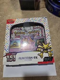 Pokemon TCG Scarlet and Violet - 151 Alakazam ex Collection Box - 4 Packs Sealed 820650855269 - Image 1