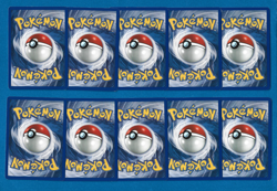 LOT OF 10 BROCK'S VULPIX 2001 POKEMON GAME PROMO WIZ. GOLD STAMP CARD #37(Unplyd - Image 2