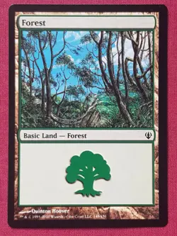Magic The Gathering ARCHENEMY FOREST 149 land card MTG - Image 1