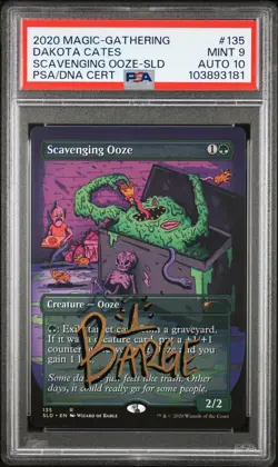 Scavenging Ooze Secret Lair Drop Series PSA 9 AUTO 10 Wizard of Barge 135 - Image 1