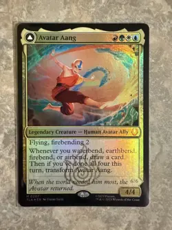 MTG Avatar Aang 207 (Aang, Master of Elements) Mythic Rare FOIL - Image 1
