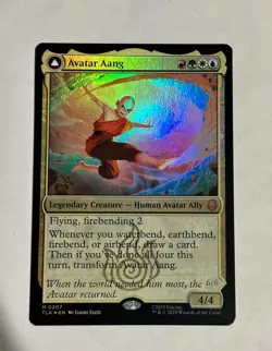MTG Avatar Aang FOIL 2025 Prerelease Promo M Avatar: The Last Airbender 207 NM - Image 1