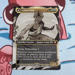 Avatar Aang Borderless MTG Avatar: The Last Airbender TLA Magic: the Gathering - Image 1