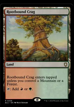 Rootbound Crag #326 MTG Bloomburrow NM X1 - Image 1
