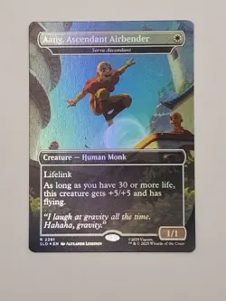 Aang, Ascendant Airbender - Serra Ascendant Secret Lair Drop Foil Near Mint - Image 1