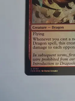 Firespitter Whelp - 197 - FDN - NM - MTG Magic the Gathering - Foil - Image 2