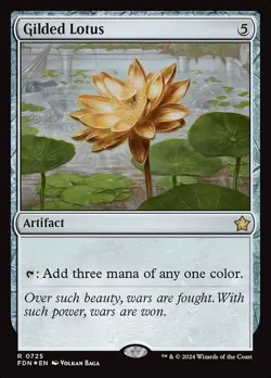 Gilded Lotus | MTG | FDN | NM |FOIL | #725 - Image 1