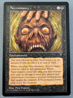 Necromancy Visions MTG Regular-Unplayed Near Mint-Vintage Magic: the Gathering - Image 1