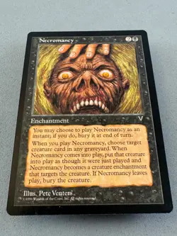 Necromancy Visions MTG Regular-Unplayed Near Mint-Vintage Magic: the Gathering - Image 3