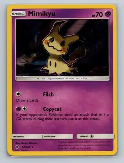 Pokemon Deck Exclusives #058/145 Mimikyu Holo Rare - Image 1