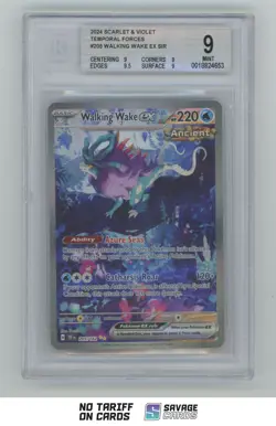 2024 Pokemon Scarlet & Violet - Temporal Forces Walking Wake ex BGS 9 #205/162 - Image 1