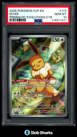 2023 POKEMON SV BLACK STAR PROMOS - SVP EN #173 EEVEE PSA 10 - Image 1