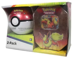 Pokemon - Flareon GX Elemental Power Tin - 2-Pack Pokeball - Factory Sealed - Image 1