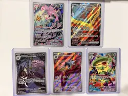 POKEMON Lot Of 5 • ILLUSTRATION Rare (4)• Secret Rare (1) - Gorgeous Cards - Image 1