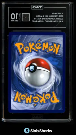2019 POKEMON SUN & MOON BLACK STAR PROMOS #SM173 JOLTEON GX ULTRA RARE TAG 10 - Image 2