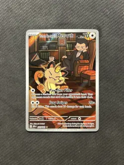 Pokemon TCG Team Rocket's Meowth 203/182! NM Condition! See Description! - Image 1