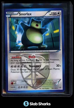 2010 POKEMON BLACK & WHITE PLASMA STORM SNORLAX REVERSE HOLO #101/135 - Image 1