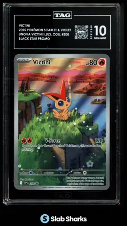 2025 POKEMON BLACK STAR PROMOS - SVP EN #208 VICTINI UNOVA ILLUSTRATION TAG 10 - Image 1