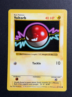 Voltorb - English - Shadowless Base Set Pokemon TCG Card #67/102 - Image 1