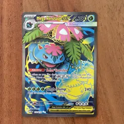 Pokemon TCG Mega Venusaur 155/132 Mega Evolutions Ultra Rare NM Card - Image 1