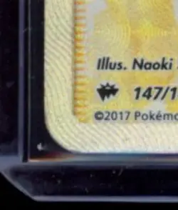 2017 POKEMON SUN & MOON BURNING SHADOWS #147/147 WICKE ULTRA RARE FULL ART HOLO - Image 4