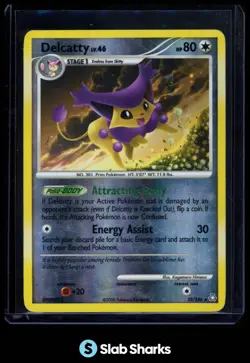 2008 POKEMON DIAMOND PEARL LEGENDS AWAKENED DELCATTY REVERSE HOLO #23/145 - Image 1