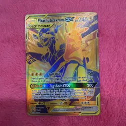 Pokemon Pikachu & Zekrom GX Tag Team SM248 Sun & Moon Promo Card NM - Image 1