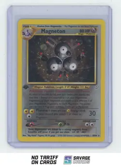 2000 Pokemon Neo Revelation 1st Edition Holo Magneton #10/64 - Image 1