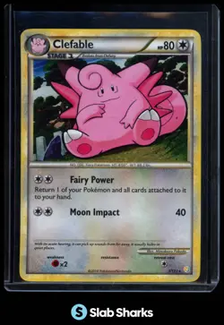 2010 POKEMON HEARTGOLD & SOULSILVER CLEFABLE HOLO #3/123 - Image 1