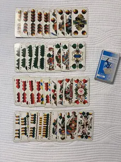 Schafkopf Tarock Schmid Vintage Original Playing Cards sheeps head germany - Image 1