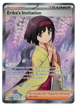Erika's Invitation 196/165 Scarlet & Violet 151 Pokemon Card - Image 1